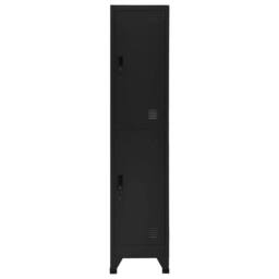 Berkfield Home Locker Cabinet Black 38x45x180 cm Steel - Size: 38 x 45 x 180 cm - thumbnail 1