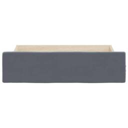 Berkfield Home Soft Bed Storage Drawers 2 pcs Dark Grey Engineered Wood & Velvet - thumbnail 4