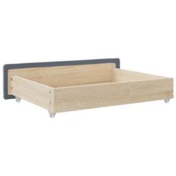 Berkfield Home Soft Bed Storage Drawers 2 pcs Dark Grey Engineered Wood & Velvet - thumbnail 6
