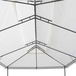 Berkfield Home Gazebo with Curtains 600x298x270 cm White 180g/m ² - Size: 600 x 298 x 270 cm - thumbnail 6