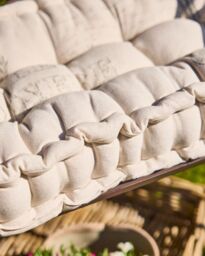 Dibor Traditional Belle Jardinere Green Summer Outdoor Garden Bench Cushion L112cm x W44cm - Size: Large - thumbnail 3