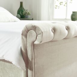 Aspire Chesterfield Ottoman Bed Oatmeal in Beige - Size: Single - thumbnail 4