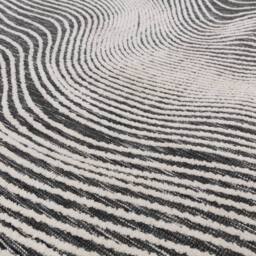 The Rug Shop UK Black Modern Abstract Easy to Clean Design Area Rug - Size: 160 cm x 230 cm - thumbnail 6