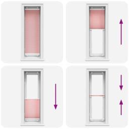 Berkfield Home Pleated Blind Pink 50x100 cm Fabric Width 49.4 cm Polyester - thumbnail 7
