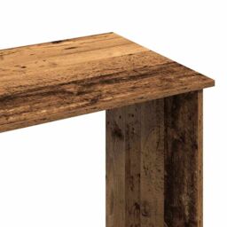 Berkfield Home Desk Old Wood 102x50x75 cm Engineered Wood in Brown - Size: 102 x 50 x 75 cm - thumbnail 8