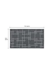 JVL Vector Machine Washable Latex Backed Doormat, 40x70cm, Grey - Size: 40 cm x 70 cm - thumbnail 5