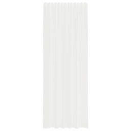 Berkfield Home Voile Curtains with Rod Pockets 2 pcs White - thumbnail 4