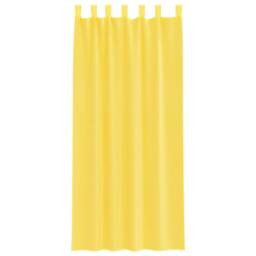 Berkfield Home Voile Curtains with Loops 2 pcs Yellow 140x245 cm - thumbnail 4