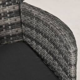 STILVORA Bistro Set with glass table grey - thumbnail 8