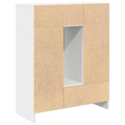Berkfield Home Sideboard with Drawers & Doors White 73x31x90 cm - Size: 73 x 31 x 90 cm - thumbnail 8