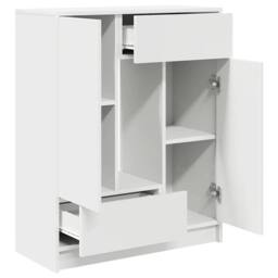 Berkfield Home Sideboard with Drawers & Doors White 73x31x90 cm - Size: 73 x 31 x 90 cm - thumbnail 5