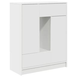 Berkfield Home Sideboard with Drawers & Doors White 73x31x90 cm - Size: 73 x 31 x 90 cm - thumbnail 1