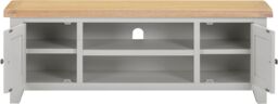 Seconique Windsor Straight TV Unit (Fully Assembled) in Light Grey - thumbnail 4