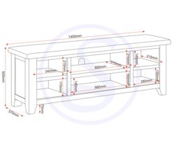 Seconique Windsor Straight TV Unit (Fully Assembled) in Light Grey - thumbnail 8
