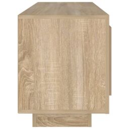 Berkfield Home TV Cabinet Sonoma Oak 102x35x45 cm Engineered Wood in Brown - Size: 102 x 35 x 45 cm - thumbnail 6