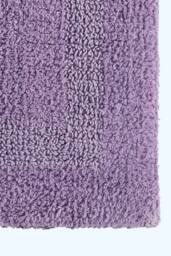 Homescapes Luxury Round Bath Mat Reversible 100% Cotton 1600GSM, 80cm, Quick Dry in Lilac - thumbnail 2