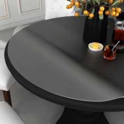 Berkfield Home Table Protector Matte √ò 100 cm 2 mm PVC
