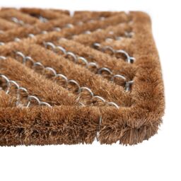 Nicola Spring Coir Scraper Door Mat - 60 x 40cm in Brown - Size: 40 cm x 60 cm - thumbnail 5