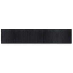 Berkfield Home Rug Rectangular Black100x1000 cm Bamboo in Black - Size: Medium