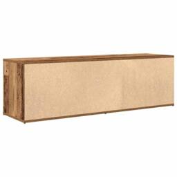 Berkfield Home TV Cabinet Old Wood 120x34x37 cm Engineered Wood in Brown - Size: 120 x 34 x 37 cm - thumbnail 6