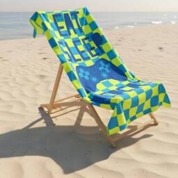 OHS Eat Sleep Game Beach Towel Bath Travel Quick Dry Microfibre Absorbent - thumbnail 1