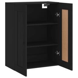 Berkfield Home Wall Mounted Cabinet Black 69.5x34x90 cm Engineered Wood - thumbnail 7