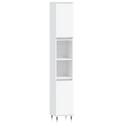 Berkfield Home Modern 3 Piece Bathroom Furniture Set White Engineered Wood - thumbnail 5