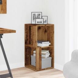 Berkfield Home Corner Cabinet Old Wood 33x33x67 cm Engineered Wood in Brown - Size: 33 x 33 x 67 cm - thumbnail 3