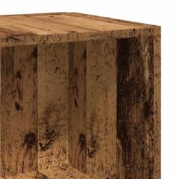 Berkfield Home Corner Cabinet Old Wood 33x33x67 cm Engineered Wood in Brown - Size: 33 x 33 x 67 cm - thumbnail 7