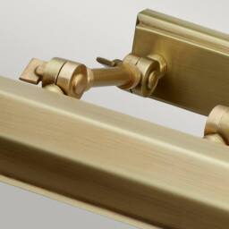 Netlighting Chawton 2 Light Medium Picture Wall Light Brass E14 in Yellow - thumbnail 2
