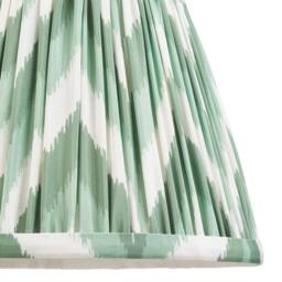 Netlighting Bibury Green Table Lamp Green Fabric Zigzag Shade 20cm B22 - thumbnail 6