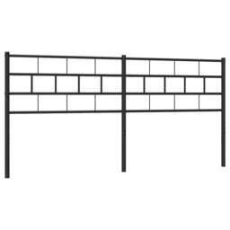 Berkfield Home Metal Headboard Black 193 cm - thumbnail 3