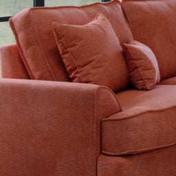 The Great Sofa Company Ophelia 4 Seater Chenille Sofa in Red - Size: 3 Seater - thumbnail 3
