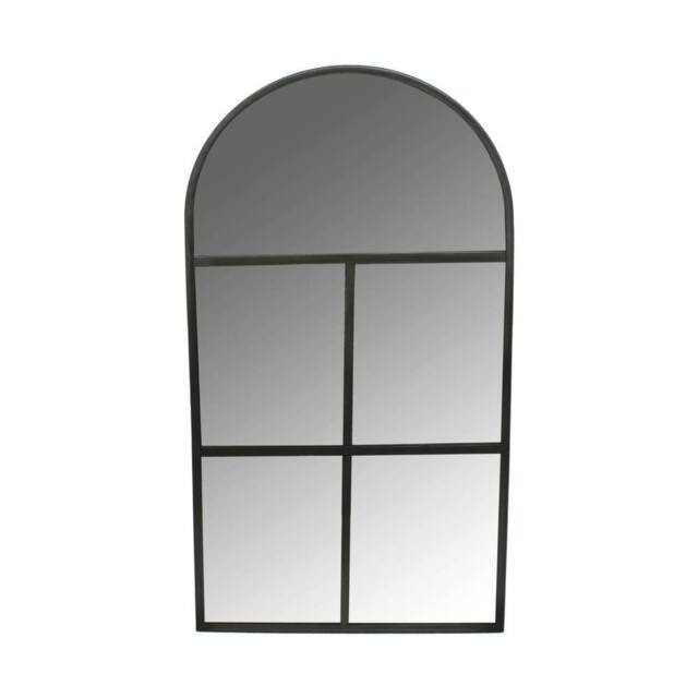 Lemon Pavilion Furniture and Decor Archway Outdoor Mirror - Glass - L1.5 x W50 x H90 cm - Natural Black - image 1