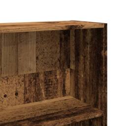 Berkfield Home Bookcase Old Wood 80x24x176 cm Engineered Wood in Brown - Size: 80 x 24 x 176 cm - thumbnail 7