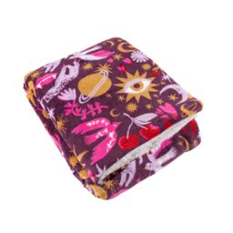 Furn Enchanted Printed Fleece Throw in Pink - Size: 130 cm x 180 cm - thumbnail 2