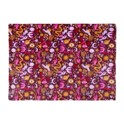 Furn Enchanted Printed Fleece Throw in Pink - Size: 130 cm x 180 cm - thumbnail 4