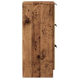 Berkfield Home Sideboard Old Wood 30x30x70 cm Engineered Wood in Brown - Size: 30 x 30 x 70 cm - thumbnail 6