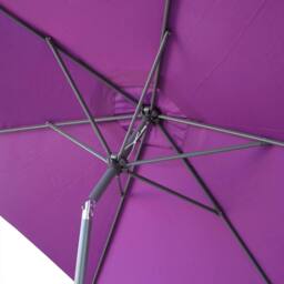 sweeek 3m Round Centre Pole Parasol in Purple - thumbnail 4