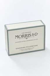 Morris & Co Silk' Standard Pillowcase in Ivory - Size: Standard Pillow Case - thumbnail 3