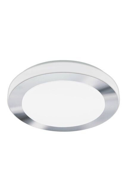 Eglo LED Carpi Chrome Steel IP44 Ceiling Light in Metallic Silver - image 1