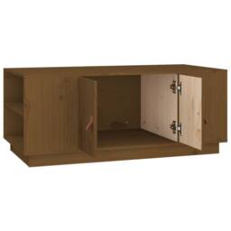 Berkfield Home Coffee Table Honey Brown 100x50x41 cm Solid Wood Pine - Size: 100 x 50 x 41 cm - thumbnail 7