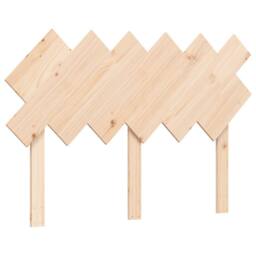 Berkfield Home Beautiful Bed Frame with Headboard 120x200 cm Solid Wood in Natural - Size: Small Double - thumbnail 8
