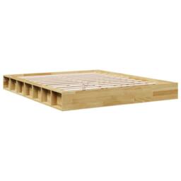 Berkfield Home Bed Frame without Mattress 160x200 cm Solid Wood Oak in Brown - thumbnail 8