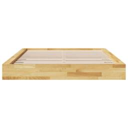 Berkfield Home Bed Frame without Mattress 160x200 cm Solid Wood Oak in Brown - thumbnail 6