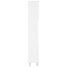 Berkfield Home Durable Bathroom Cabinet White 30x30x190 cm Engineered Wood - Size: 30 x 30 x 190 cm - thumbnail 7