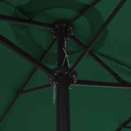 Berkfield Home Outdoor Parasol with Aluminium Pole 460x270 cm Green - thumbnail 6