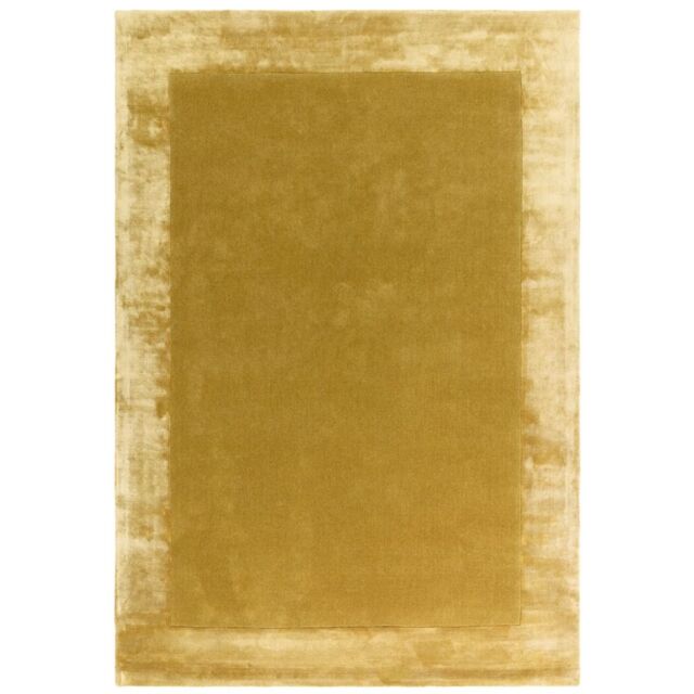 The Rug Shop UK Gold Handmade Luxurious Easy to clean Plain Border Area Rug - Size: 200 cm x 290 cm - image 1
