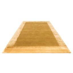 The Rug Shop UK Gold Handmade Luxurious Easy to clean Plain Border Area Rug - Size: 200 cm x 290 cm - thumbnail 5