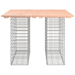 Berkfield Home Garden Bench Gabion Design 100x102x72 cm Solid Wood Douglas in Brown - Size: 100 x 102 x 72 cm - thumbnail 5